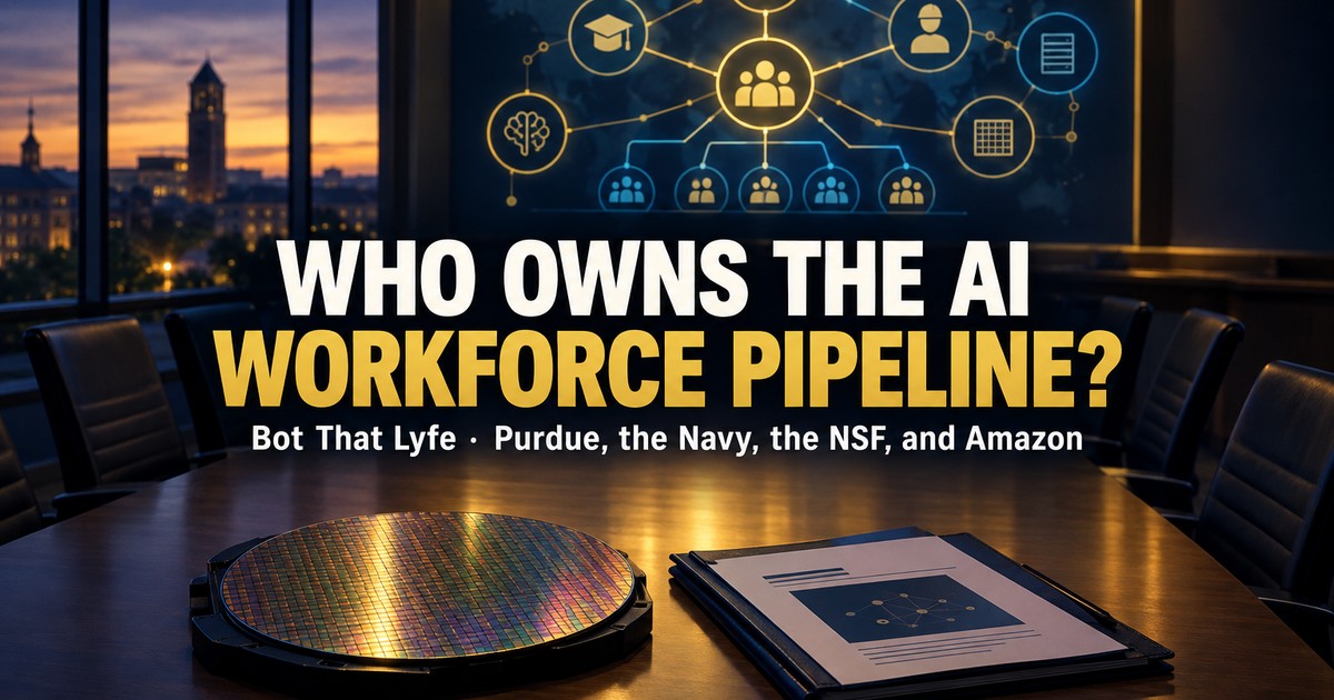Purdue's $100 Million AI Workforce Program Answers to the Navy. Nobody Else's Does.